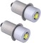 JOMITOP Led Conversion Kit, LED Bulb Replacement for Maglite Flashlight DC 3W 4.5V 6V 9V 12V Upgrade Bulb on 3 4 5 6 Cell Lantern Flashlight Torch 2 Pack P13.5S
