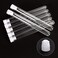 SUPERLELE 48pcs 16x150mm clear plastic test tube with caps for scientific experiments, party, decorate the house, candy storage