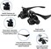 Beileshi Watch Repair Magnifier Loupe Jeweler Magnifying Glasses Tool Set with LED Light (2.5X 4X 6X 8X.