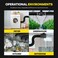 خرطوم تهوية مرن من TerraBloom مقاس 4 بوصات - أسود، بطول 8 أقدام، مصنوع من الألومنيوم المرن، مزود بمشبكين - خرطوم تهوية بأربع طبقات لأنظمة التدفئة والتهوية وتكييف الهواء - مثالي لخيام الزراعة، وغرف الت