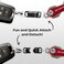 KeySmart MagConnect - Magnetic Keychain for Quick, Secure Key Attachment to Bag, Purse, and Belt - Easy Access to Keys