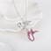 luomart Fashion Mermaid Birthstone Necklace Jewelry White Gold Plated Austrian Crystal Pendant Gift for Girls Women, Rhinestone, Rhinestone
