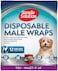 Simple Solution Disposable Male Dog Wraps, Waist 9"-14", XS