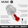 EarPeace Concert Ear Plugs - Reusable High Fidelity Earplugs - Hearing Protection for Music Festivals, DJs, Musicians, Motorcycles, Raves, WorkAirplane Noise Reduction - Standard, Black Case