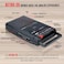 QFX RETRO 39 Shoebox Tape Recorder with USB Player, Cassette Player Built in MicrophoneSpeaker Record Using AUX or Built in Mic, Black