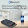 QFX RETRO 39 Shoebox Tape Recorder with USB Player, Cassette Player Built in MicrophoneSpeaker Record Using AUX or Built in Mic, Black