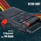 QFX RETRO 39 Shoebox Tape Recorder with USB Player, Cassette Player Built in MicrophoneSpeaker Record Using AUX or Built in Mic, Black