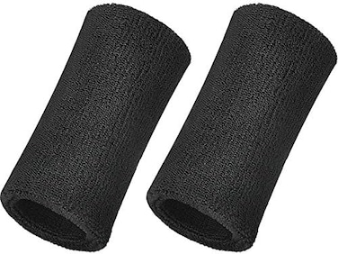 WILLBOND 6 Inch Wrist Sweatband Sport Wristbands Elastic Athletic Cotton Wrist Bands for Sports