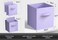 Sorbus Foldable Storage Cube Basket Bin - Great for Nursery, Playroom, Closet, Home Organization (Pastel Multi-Color, 6 Pack