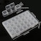 Segbeauty Gem Organizer, Clear Bead Container 28 Compartments with Secure Lids, Removable Tiny Jewelry Storage Box, Transparent Jewelry Organizer for Seeds Craft Making Accessories