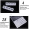 Segbeauty Gem Organizer, Clear Bead Container 28 Compartments with Secure Lids, Removable Tiny Jewelry Storage Box, Transparent Jewelry Organizer for Seeds Craft Making Accessories