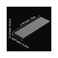GLOTRENDS M.2 Heatsink for 2280 M.2 SSD for PC/PS5/PS5 Slim Installation, 22x70x3mm Aluminum Body, Including Thermal Pad
