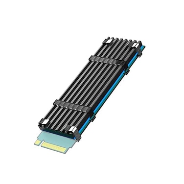 GLOTRENDS M.2 Heatsink for 2280 M.2 SSD for PC/PS5/PS5 Slim Installation, 22x70x3mm Aluminum Body, Including Thermal Pad