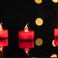 LANKER 24 Pack LED Tea Lights Candles, Flickering Red Flameless Tealights, Long Lasting Battery Operated Fake Candles, Decoration for Wedding, Halloween and Christmas (Red - 24pcs