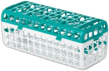 OXO Tot Dishwasher Basket for Bottle PartsAccessories, Teal, 1 Count (Pack of 1