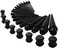 JDXN Acrylic Ear Stretching Kit Tapers Plugs Silicone Tunnels Gauges Expander 14G-00G Jewelry 50 Pieces Set