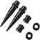 JDXN Acrylic Ear Stretching Kit Tapers Plugs Silicone Tunnels Gauges Expander 14G-00G Jewelry 50 Pieces Set