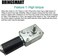 BRINGSMART 12V 16rpm DC Worm Gear Motor 70kg.cm High Torque Turbine Electric Gearbox Motor Self-Locking Reversed Mini Engine Geared Motor for DIY Robot Door Lock Curtain Machine (12V 16rpm