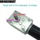 BRINGSMART 12V 16rpm DC Worm Gear Motor 70kg.cm High Torque Turbine Electric Gearbox Motor Self-Locking Reversed Mini Engine Geared Motor for DIY Robot Door Lock Curtain Machine (12V 16rpm