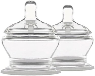 PopYum Baby Bottle Nipples X-Cut: Extra Fast Flow transparent PYSN04