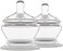 PopYum Baby Bottle Nipples X-Cut: Extra Fast Flow transparent PYSN04