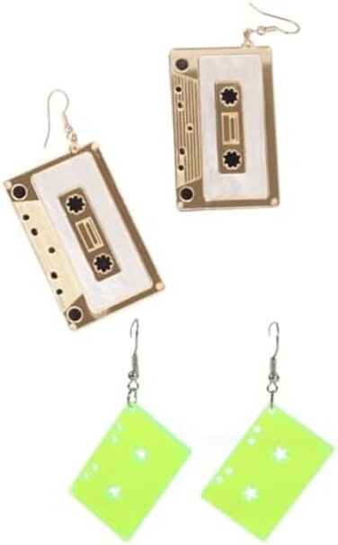 CutieJewelry Cassette Tape Dangle Cute Pretty Earrings