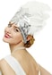 BABEYOND Carnival Feather Headpiece Showgirl Headband Women's Feather Pageant Headband 1920s Flapper Headband