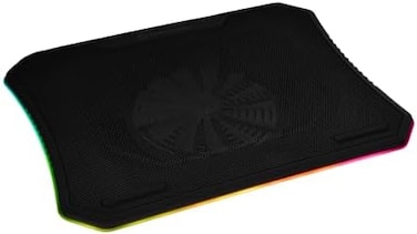 قاعدة تبريد Thermaltake MASSIVE V14 لأجهزة الكمبيوتر المحمولة مقاس 14 بوصة مع لوحة شبكية معدنية (CL-N005-PL14BL-A10"-19" LED CL-N014-PL20SW-A)
