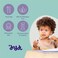 Doddl Cutlery Set for Children, ToddlersBabies 12 Months, 2 Piece SpoonFork Cutlery Set Ergonomically Designed to Promote Self-Feeding in The Right Way Green 00001