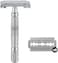 Rockwell Razors R1 Double Edge Safety Razor In White Chrome, Butterfly Open5 Swedish Stainless Steel Razor Blades