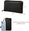 Apadi Travel Document Organizer - RFID Passport Wallet Case Family Holder Id Wristlet, 2 Black, Rfid Wallet