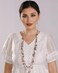BOCAR 2 Layer Long Link Chain Necklace Crystal Beads Women Party Long Necklace Gift