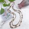 BOCAR 2 Layer Long Link Chain Necklace Crystal Beads Women Party Long Necklace Gift