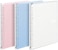 مجموعة KOKUYO Campus Easy-Carry Slim Binder Smart-Ring B5 من 3 قطع (وردي فاتح، أزرق فاتح/شفاف)