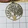 SIVITE Vintage Hollow Round Wooden Necklace Left Owl Tree of Life Charm Pendant Long Leather Chain Necklace