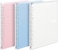 Kokuyo Campus Easy-Carry Slim Binder"Smart-Ring" A5 20-Ring Set of 3 (Light Pink, Light BlueClear, A5