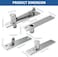 TamBee Door Pivot Hinges Heavy Duty Hinges for Wood Doors 360 Degree Shaft Stainless Steel Pivot Hinge System