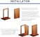 TamBee Door Pivot Hinges Heavy Duty Hinges for Wood Doors 360 Degree Shaft Stainless Steel Pivot Hinge System
