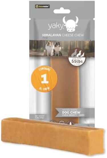 Chewmeter Himalayan Yaky Cheese Chew, 100% Natural, Long Lasting, Gluten Free, HealthySafe Dog Treats, LactoseGrain Free, Protein Rich, Stain Free, X-Large, For Dogs 55 LbsOver, 5.3 oz