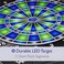Viper Ion Electronic Dartboard, Illuminated Segments, Light Based Games, Green and Blue Segment Colors, Ultra Thin Spider to Increased Scoring Area