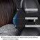 Aukee Memory Foam Car Neck Pillow Soft Leather Headrest for Driving Home Office Black (1PC