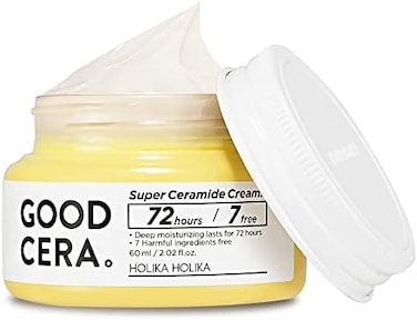 Holika Holika [HOLIKA HOLIKA] Good Cera Super Ceramide Cream 2.03 fl.oz. (60ml- 72 hours Long Lasting Moisturizing Facial Cream, Hypoallergenic pH5.5 Ceramide Cream for Sensitive and Dry Skin