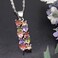 Hermosa Multi Gemstone Pendants Garnet Amethyst Morganite Peridot Promise Wedding Party Necklaces Pendants, Garnet Amethyst Morganite Peridot, garnet amethyst morganite peridot,
