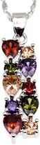 Hermosa Multi Gemstone Pendants Garnet Amethyst Morganite Peridot Promise Wedding Party Necklaces Pendants, Garnet Amethyst Morganite Peridot, garnet amethyst morganite peridot,