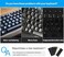 CaseBuy 2PCS Russian Keyboard Stickers, Russian-English Keyboard Letters Replacement Sticker Orange Font with Black Background for PC Computer Laptop Notebook Desktop, Cyrillic Keyboard Alphabet Stick