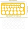 RZDEAL Circle Round Stencil Template Artist Design Drawing Aid Tool (Diameter from 1 mm to 37 mm