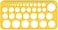 RZDEAL Circle Round Stencil Template Artist Design Drawing Aid Tool (Diameter from 1 mm to 37 mm