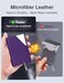 Padike Business Name Card Holder Luxury PU LeatherStainless Steel Multi Card Case,Business Name Card Holder Wallet Credit Card ID Case