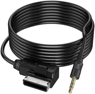ELONN AMI/MMI AUX Cable - MDI to AUX, MMI to AUX, AMI Adapter for Audi AUX Cord, Compatible with Audi Music Interface Volkswagen Media-in Socket - 6 Foot Extra Long
