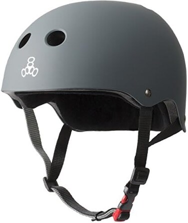 خوذة Triple Eight المعتمدة لمقاومة العرق، مناسبة للتزلج على الألواح، وركوب الدراجات BMX، والتزلج على العجلات.